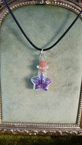 Purple Mossy Star Pendant✨